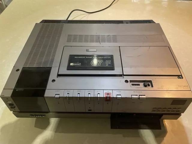 Sony SL-C7 F Betamax C7 magnétoscope pour pièces ou à réparer HS 2