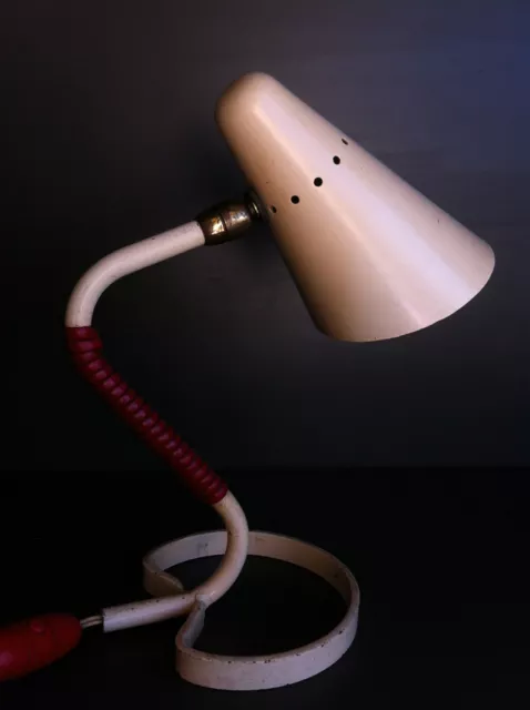 ANCIENNE LAMPE COCOTTE 1950 EN MÉTAL - French 1950s Cocotte Desk Lamp 2