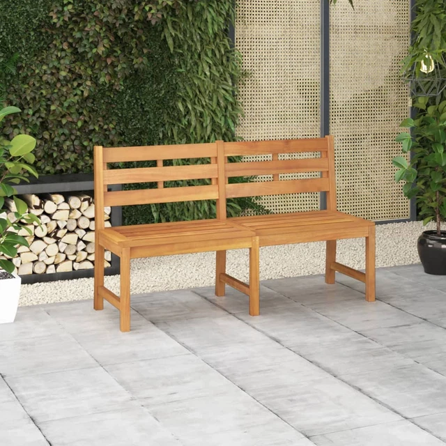 Holz-Gartenbank GB-120 Aus Massivholz - 119 Cm Sitzbank Für Terrasse Und Garten