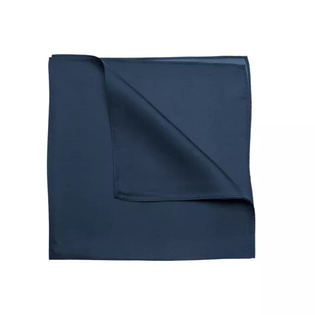 Seidentuch Halstuch blau marine navy Twillseide 70x70cm