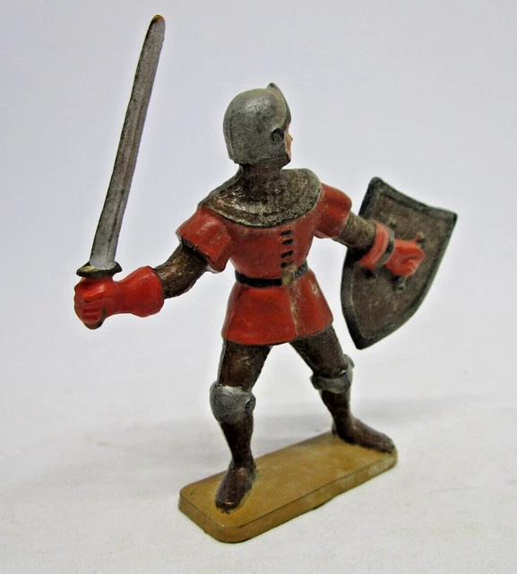 Starlux - Moyen-âge - Série Choc 66 - Piéton Chevalier Armure Combattant Ref Mpc 38 A20104