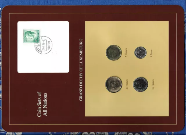 Coin Sets of All Nations Luxembourg wCard 1983-1989 50,5 Francs 1989 UNC 23.8.85