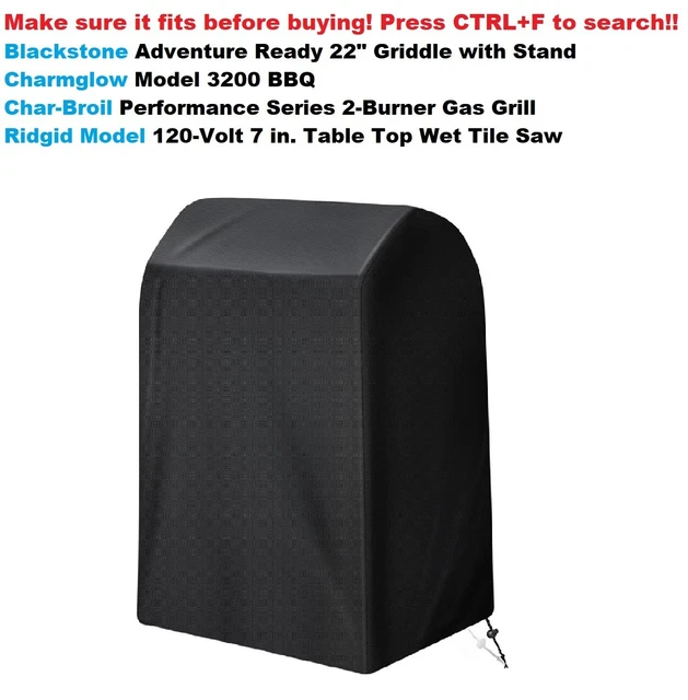 32" Waterproof UV Resistant Heavy Duty Gas Grill Cover Fit For All Brands Listed