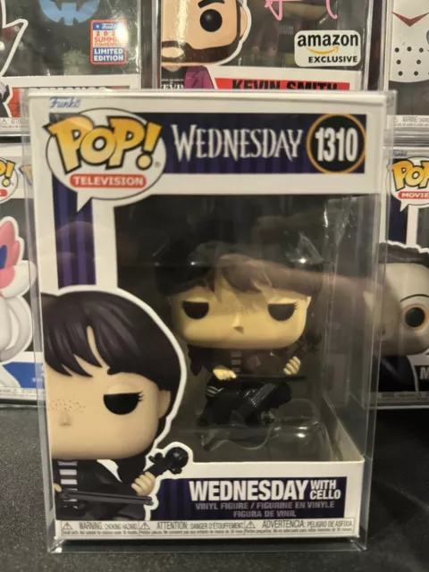 Funko Pop! WEDNESDAY with Cello #1310 Funko Shop Exclusive W/ Protector