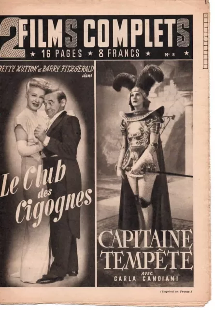 Deux Films Complets Le Club Des Cigognes Capitaine Tempete Betty Hutton