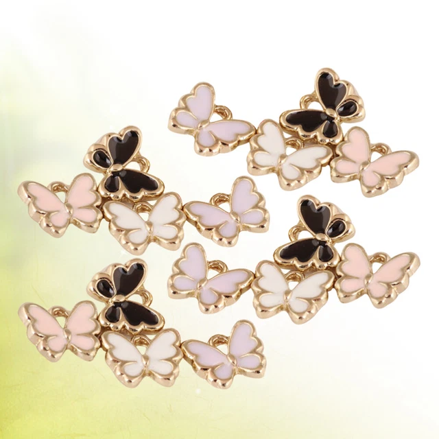 40 Pcs DIY Pendant Charms Gold Pendant Charm Stoppers Bracelets Accessories