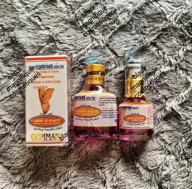 Flamme de beauté lotion & sérum gommant anti-tâches pour les mains et pieds noir