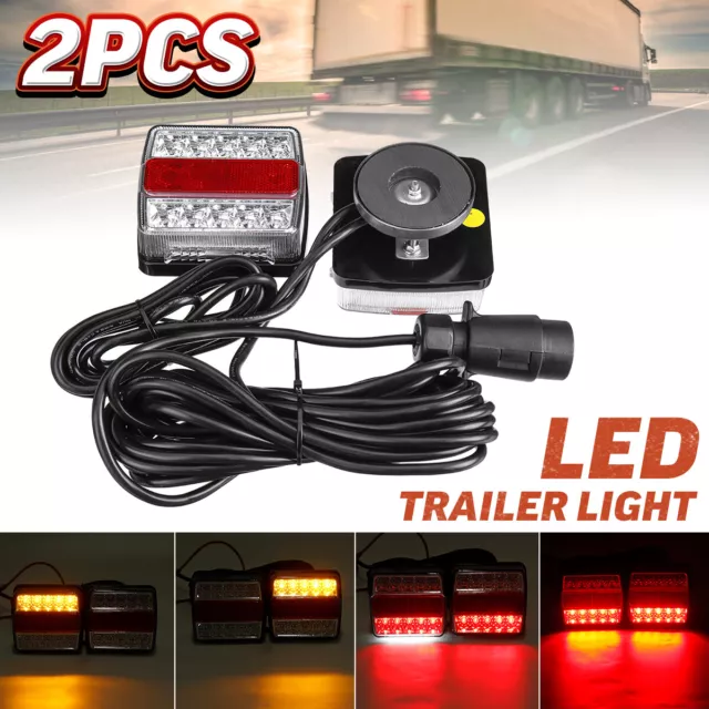 15 Led Trailer Light Kit,License Plate Light,5-Function Boat Truck Trailer Lamp