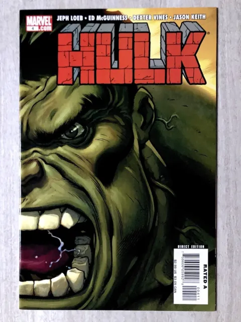 Hulk #4 (Marvel Comics 2008) Green vs Red Hulk - Jeph Loeb Ed McGuinness