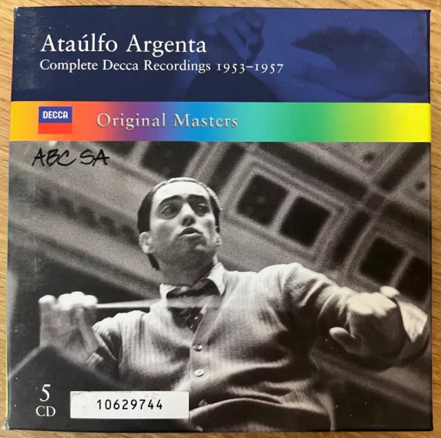 ATAULFO ARGENTA - Complete Recordings 1953-1957 5 x CD Box Set Decca ex-ABC