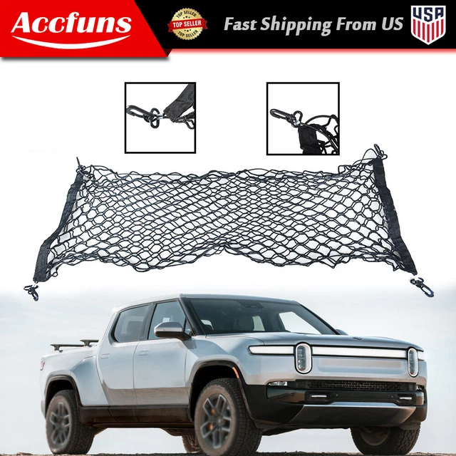 43.30"x 15.75" For Car SUV Truck Truck Bed Cargo Net Mesh Storage Pockets Pouch