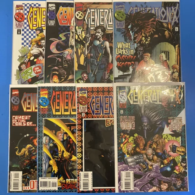 Generation X Lot of 8 #5 6 7 8 10 12 13 14 Marvel X-Men Deluxe 1994 VF/NM