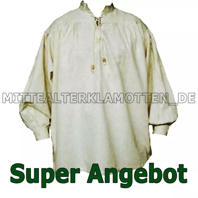 Mittelalter Hemd, VIELE FARBEN, XXXS - XXXXL, Mittelalterhemd Piratenhemd Gewand