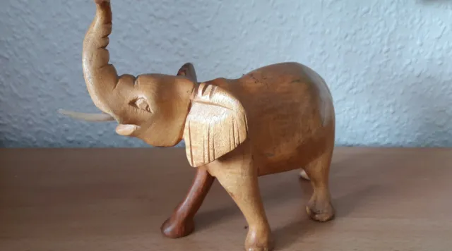 Elefant Handarbeit aus Kenia 0,27 kg und 18 cm Afrika Unikat schwere Qualität #5