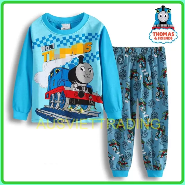 Thomas boys Pyjamas kids sleepwear cotton tshirt top t-shirt long pajamas