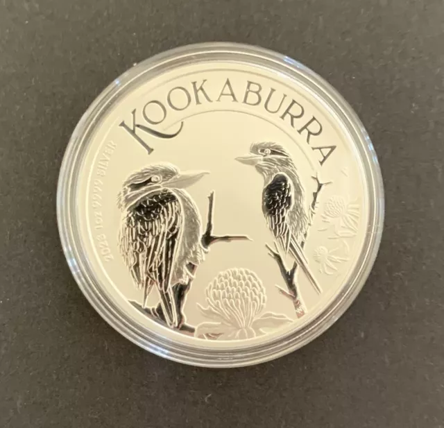 2023 1oz Australian Kookaburra pure Silver Coin from mint roll - Perth Mint