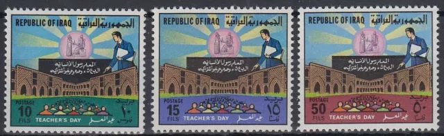 Irak Iraq 1979 ** Mi.994/96 Erziehung Education Lehrer Teacher Schule School