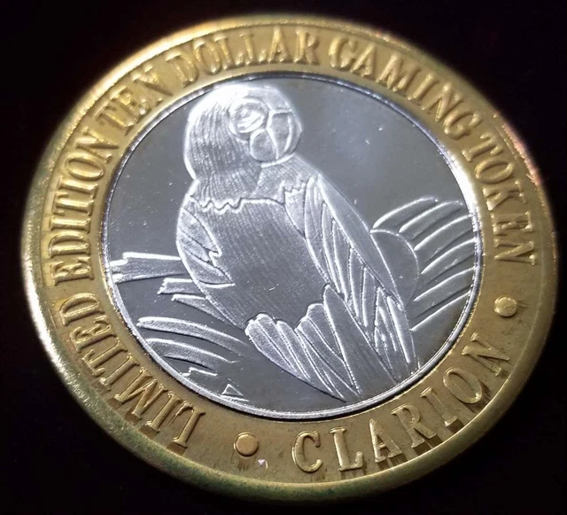 .999 $10 Silver Strike | Gaming Token | Reno | Clarion | Parrot