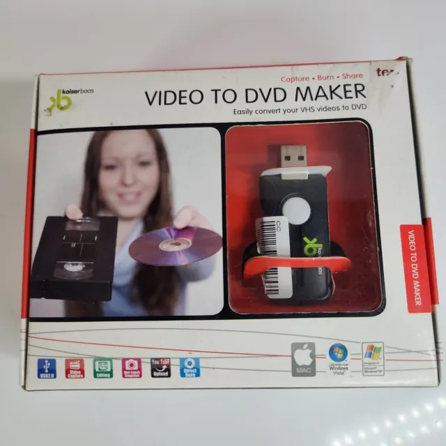Kaiser Baas Video To DVD Maker Easily convert your VHS to DVD
