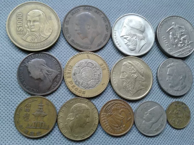 OLD World Foreign coins!! random years! 13 Coin *COLLECTIBLES*