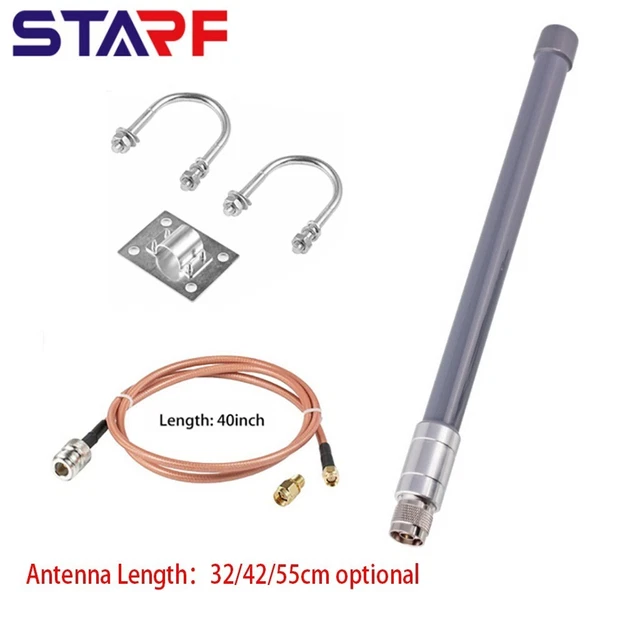 Antenna 915 MHz 868 MHz per hotspot minatore elio con adattatore spina RP SMA
