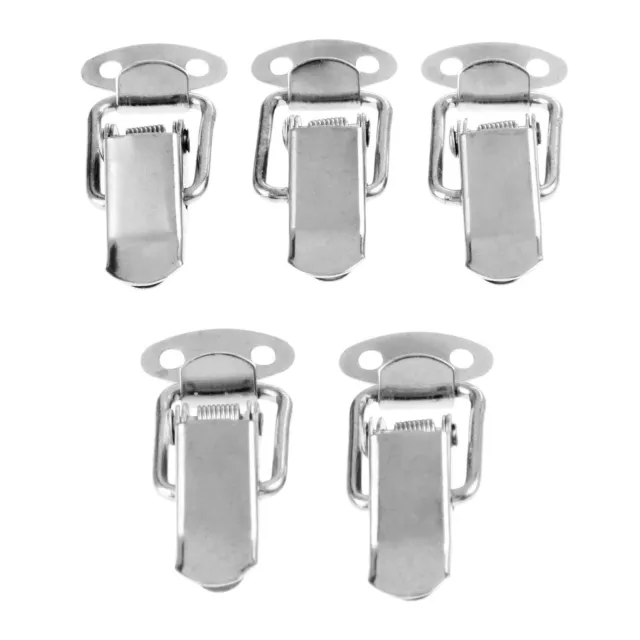 Cabinet Chest Spring Loaded Latch Catch Toggle Hasp Furniture DIY Hardware 5PCS