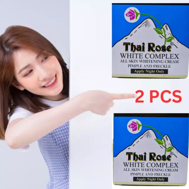 2x Thai Rose White Complex All Skin Beauty  Night Cream  40g-2pcs