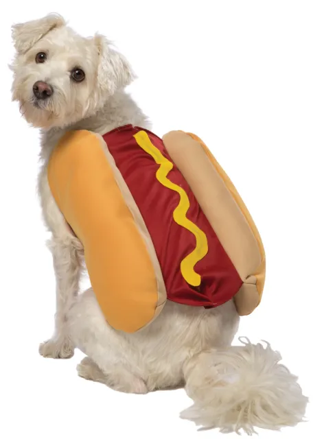 Costume Hot Dog & Soft Buns Food Mustard Fun Pet Rasta Fixé