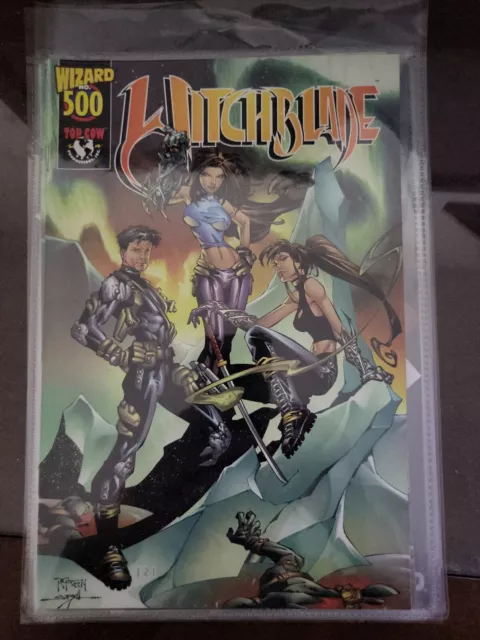 WITCHBLADE # 500 WIZARD special limited edition with COA Top Cow 1998 NM