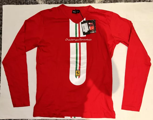 NEW W/TAGS FERRARI Official Licensed Logo Challenge Stradolo shirt boys Size XL NEW W/TAGS FERRARI Official Licensed Logo Challenge Stradolo shirt boys Size XL