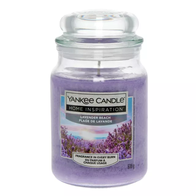 Yankee Candle Home Inspiration Lavender Beach Large Jar Candle 538g Free Deliver