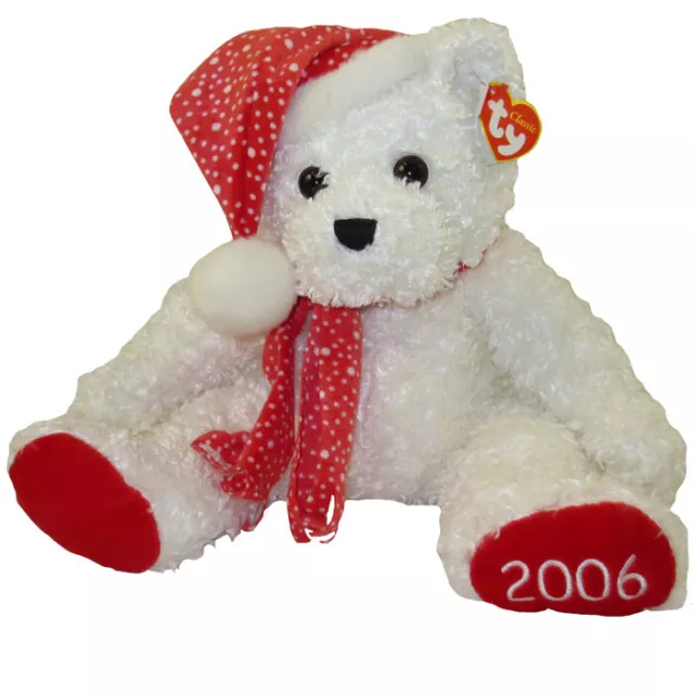 TY Classic Plush - MERRIBEAR the Christmas Bear (14 inch) - MWMT's