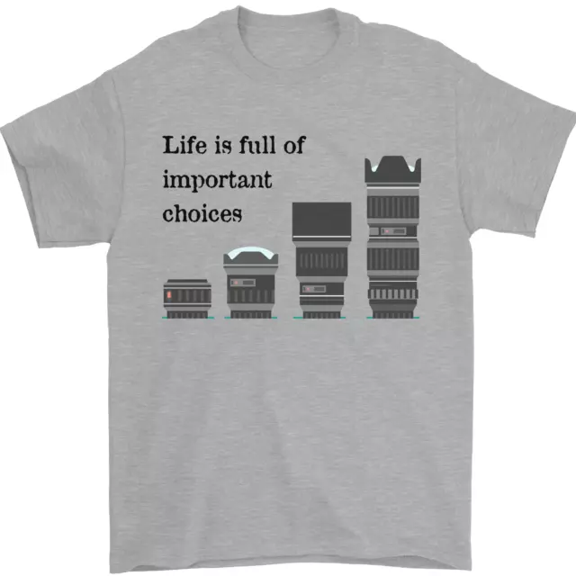 Photography Important Choices Photographer Mens T-Shirt 100% Cotton