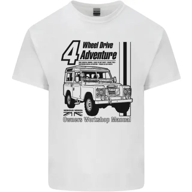 4 Ruota Drive Adventure 4X4 Off Road T-Shirt Bambini
