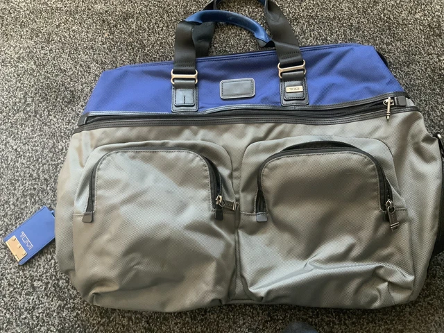 Tumi Alpha Bravo Hanscom Duffel Bag Blue/Gray
