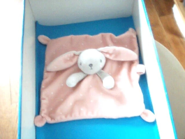 Doudou 6561 / Plat Lapin "Simba Toys" Gris/Rose - Etoiles Blanches