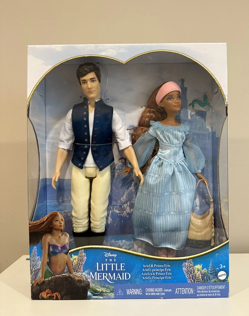 Disney Little Mermaid Live Action Movie Prince Eric and Ariel Doll Bailey