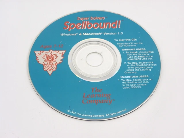 The Learning Company Super Solvers - Spellbound! for PC, Mac Game CD Only