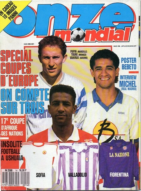 ONZE MONDIAL N°26 MARS 1991 MILAN AC MARSEILLE LE CHOC EUROPE