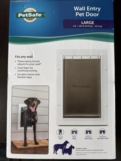 PetSafe PPA00-16944 Wall Entry Pet Door Size Large Weatherproof