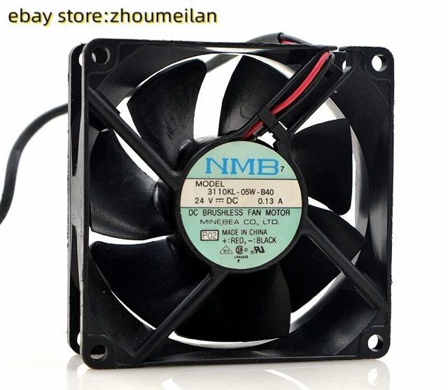 1PCS NMB 3110KL-05W-B40 24V 0.13A 8025 8CM chassis power supply cooling fan