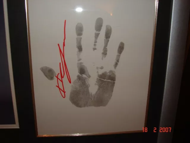 Hayden Christensen - Star Wars - Hand signed and mounted original Ink Hand print 3