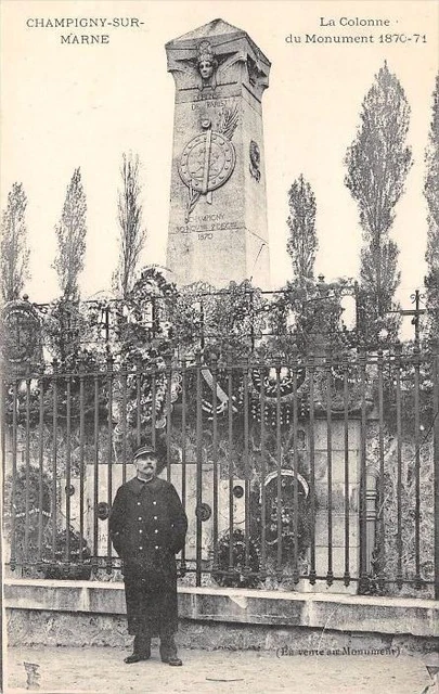 Cpa 94 Champigny Sur Marne La Column