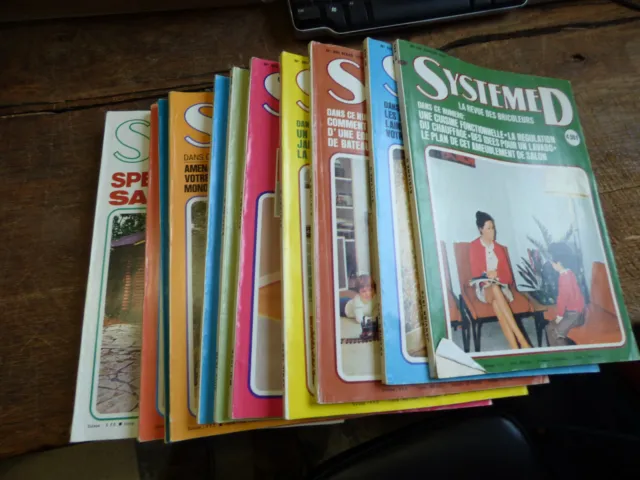 12 revues Système D de 1975 /  12 numéros  année complète  1975