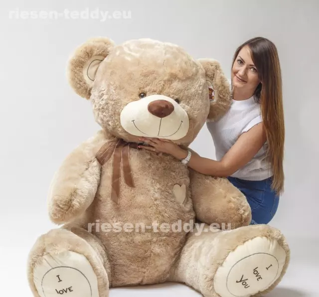 XXL Riesen Teddy 200cm " I LOVE YOU "  | Premium Teddybär Plüschtier Geschenk 2
