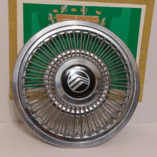 (1) 1988-1989 Mercury Topaz 14" HUBCAP Wire Spoke Wheel Cover OEM #E86C-1130-BB