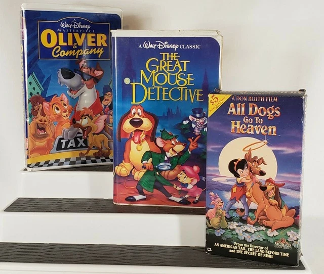 VINTAGE DISNEY ANIMAL Adventures Movie Night VHS Oliver, All dogs