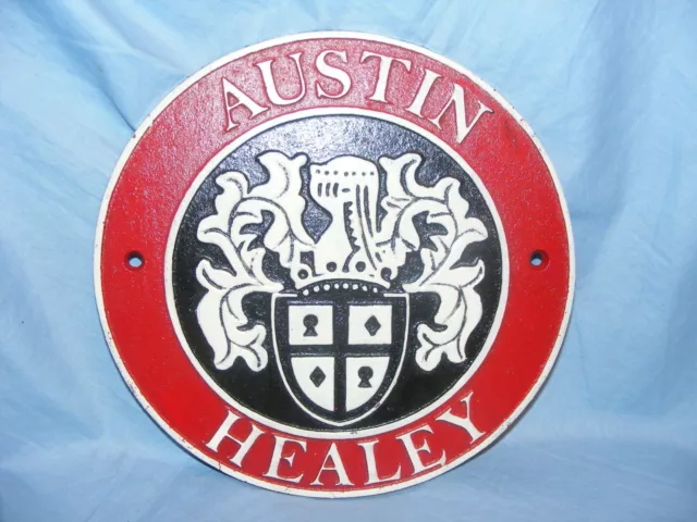 Austin healey Schild Werbung Schild Garage Mann Höhle Auto Logo Schild Gusseisen