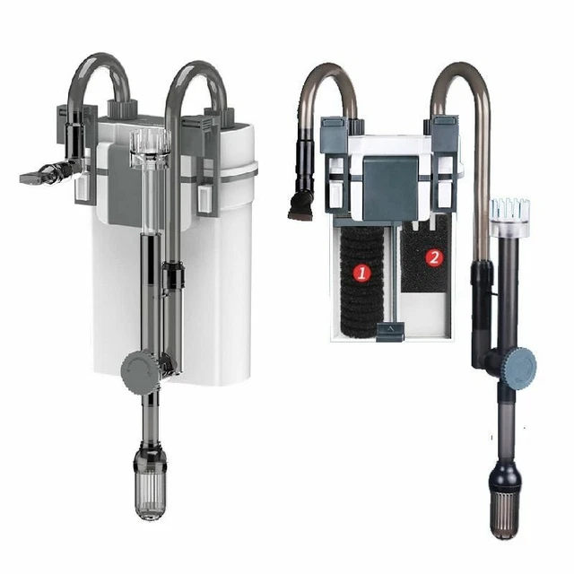 Silent Hanging Filter Durable Wall Mounted Barrel External Aquarium Fish Tank
