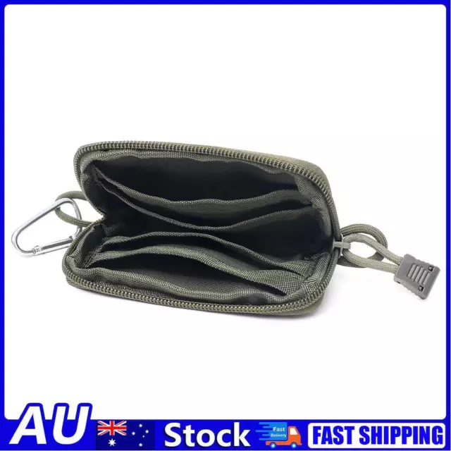 Waterproof EDC Pouch Key Purse Wallet Travel Kit Waist Bag (Army Green)